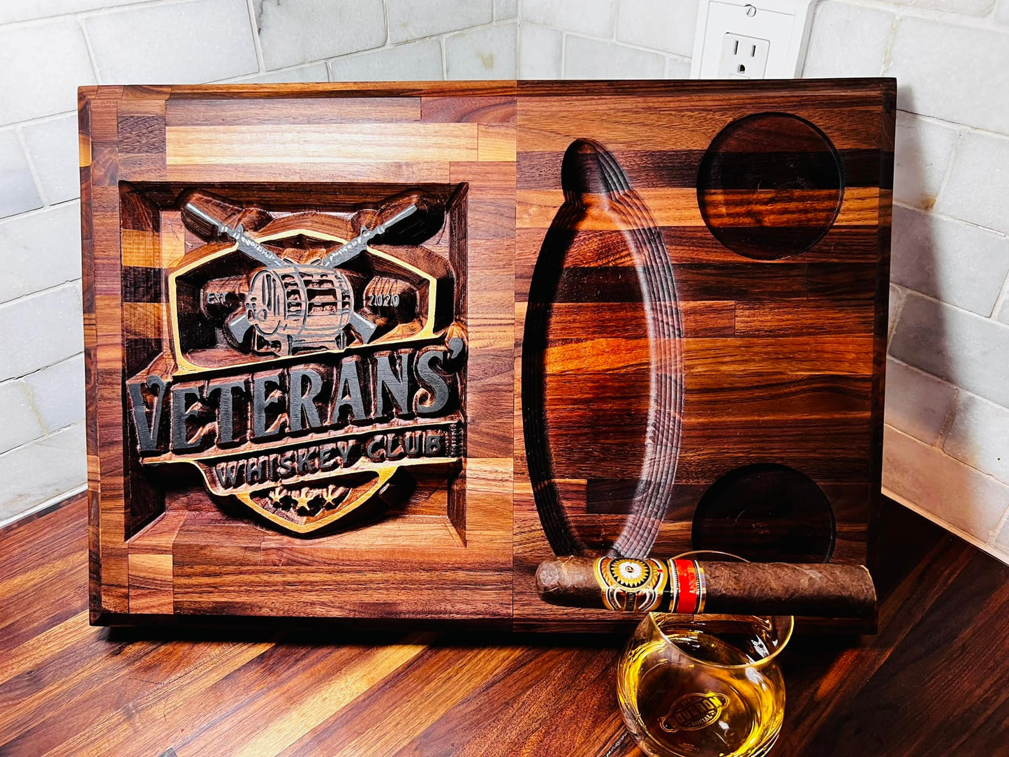 Whiskey & Cigar Board - Free Shipping