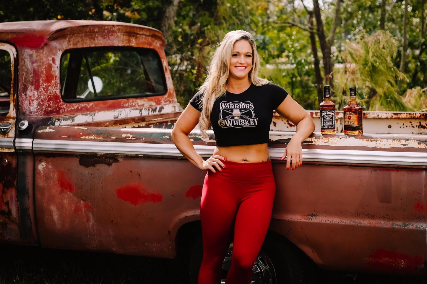 Warriors & Whiskey Women’s Crop Tee