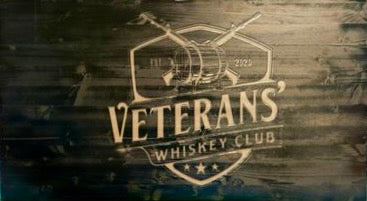 Warriors & Whiskey / Veterans' Whiskey Club Torched Pine Signs