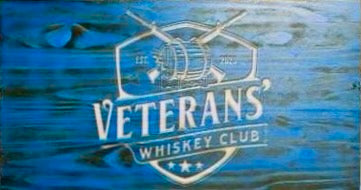 Warriors & Whiskey / Veterans' Whiskey Club Torched Pine Signs