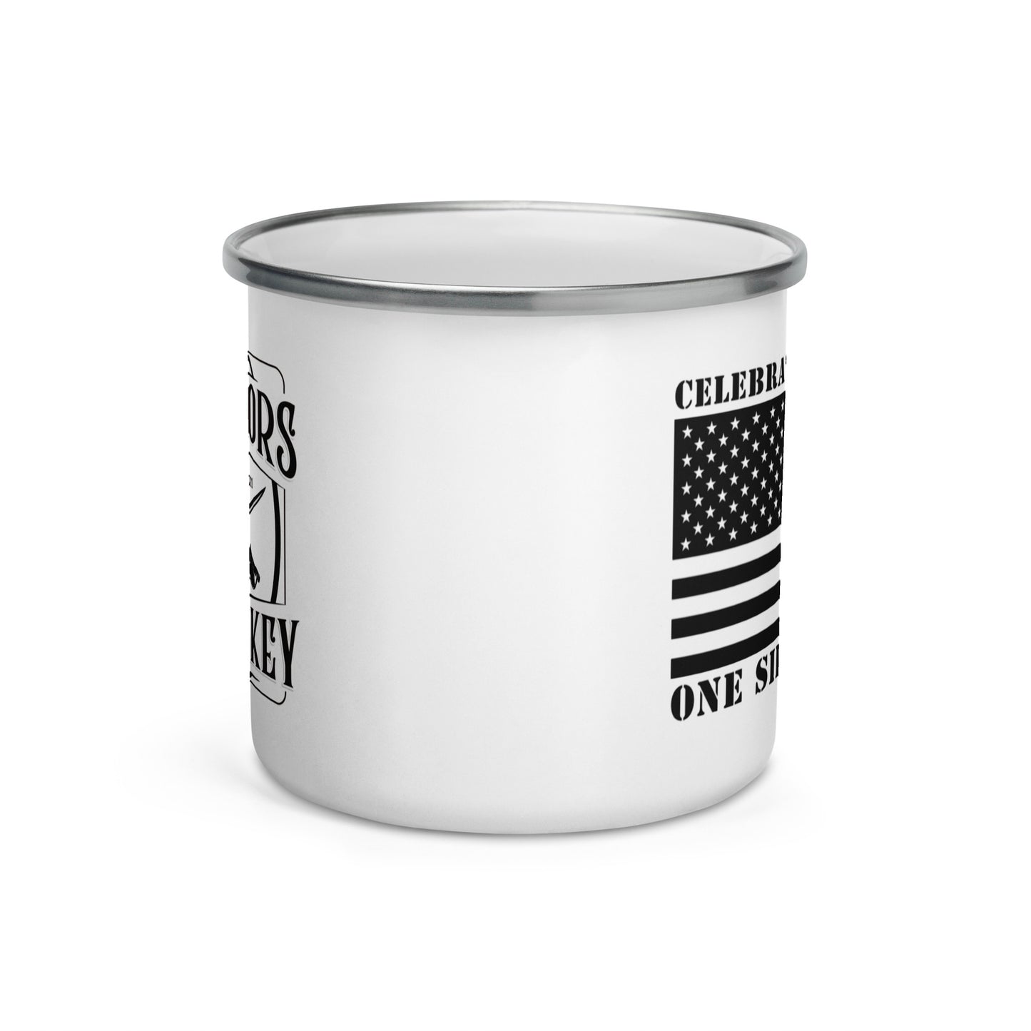 Warriors & Whiskey Enamel Mug
