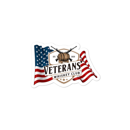Veterans' Whiskey Club Patriot Sticker