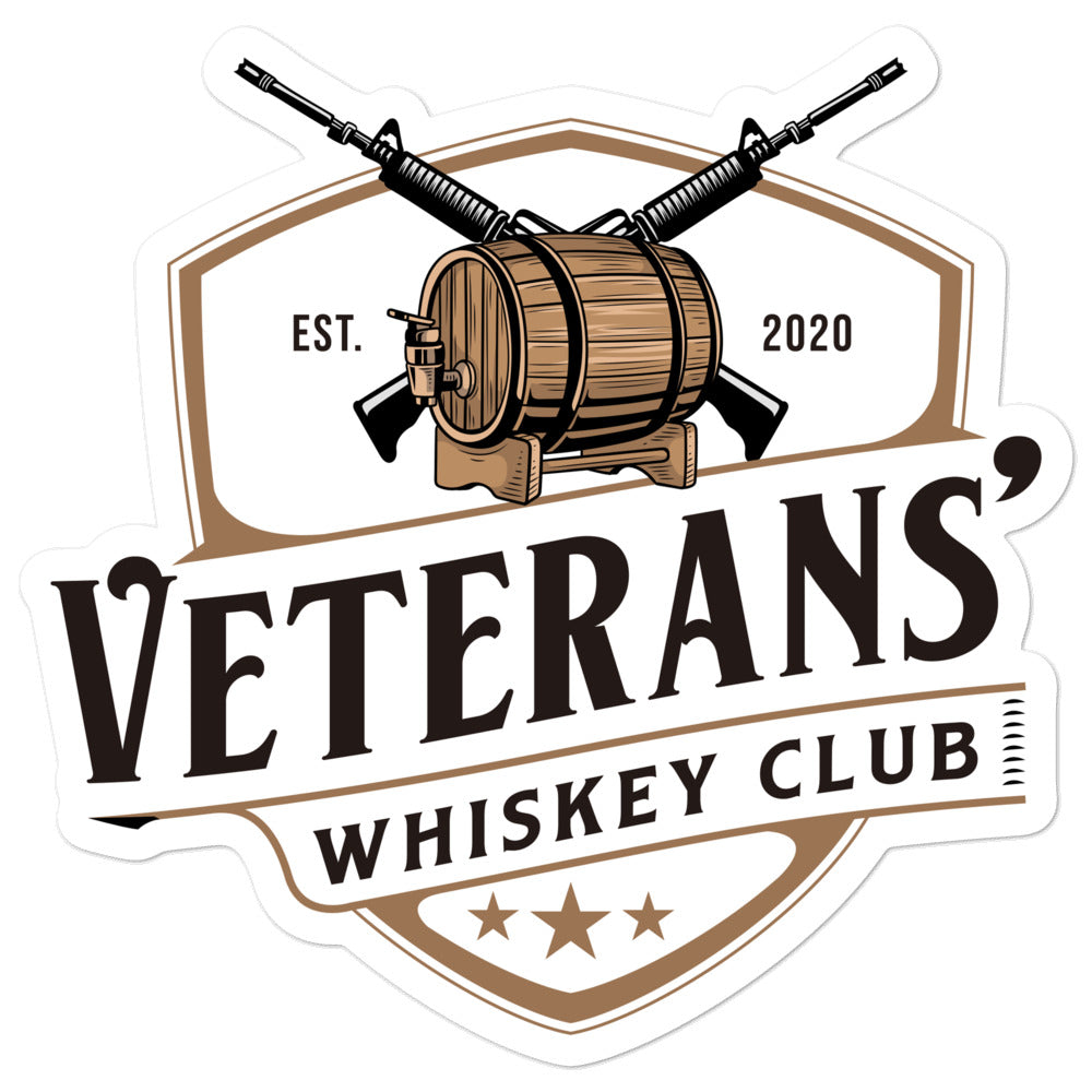 Veterans' Whiskey Club Bubble-free stickers