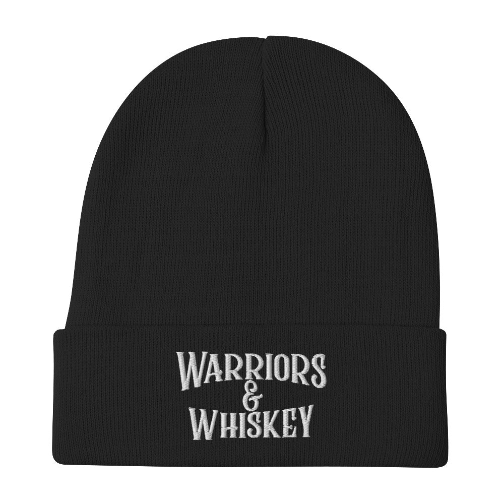 Warriors & Whiskey Embroidered Beanie