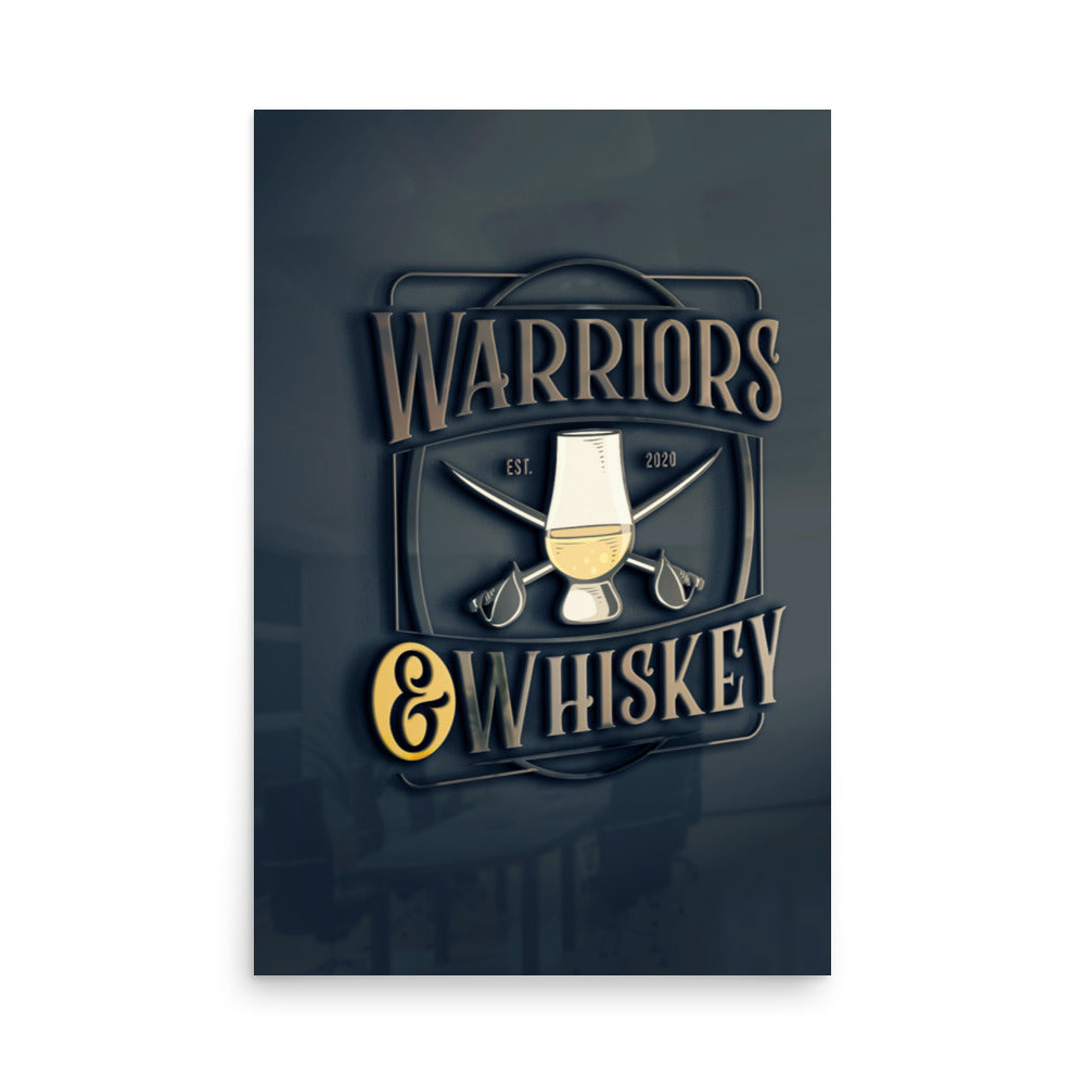 Warriors & Whiskey Photo Paper Poster