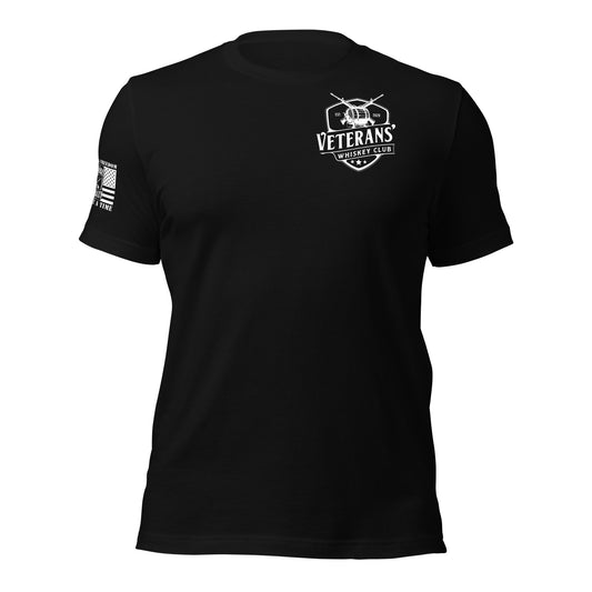 Celebrating Freedom T-Shirt in Black, front view product mockup