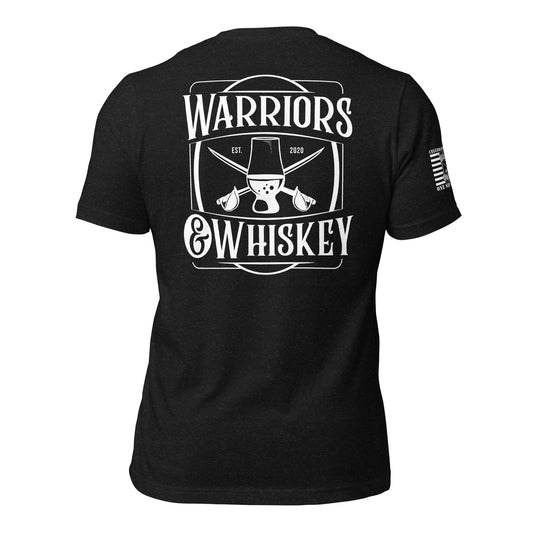 Double Tap T-Shirt in Black Heather, back product mockup