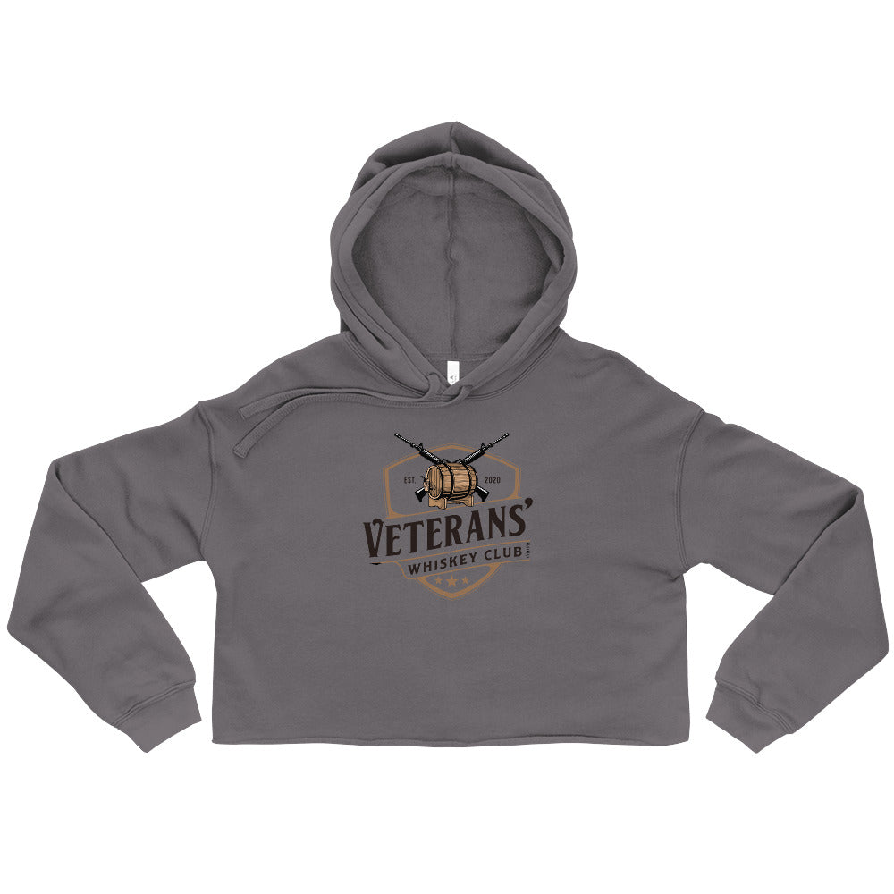 Veterans' Whiskey Club Women's Crop Hoodie
