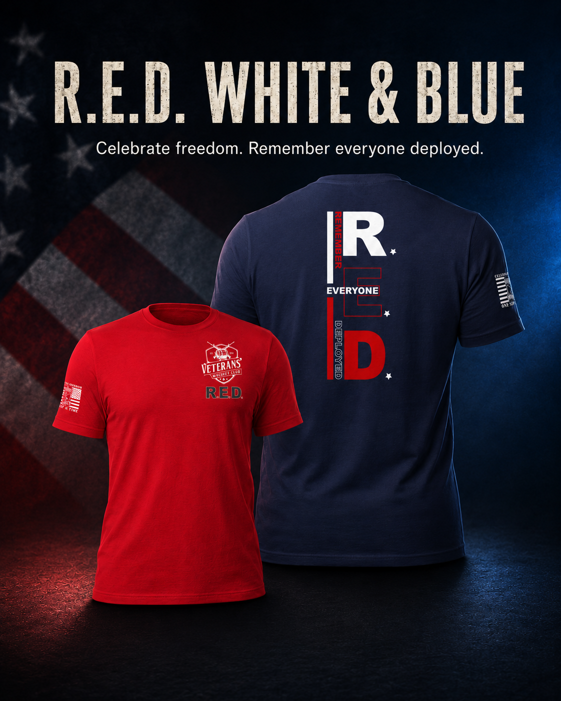 R.E.D. White & Blue Veterans’ Whiskey Club Independence Day collection
