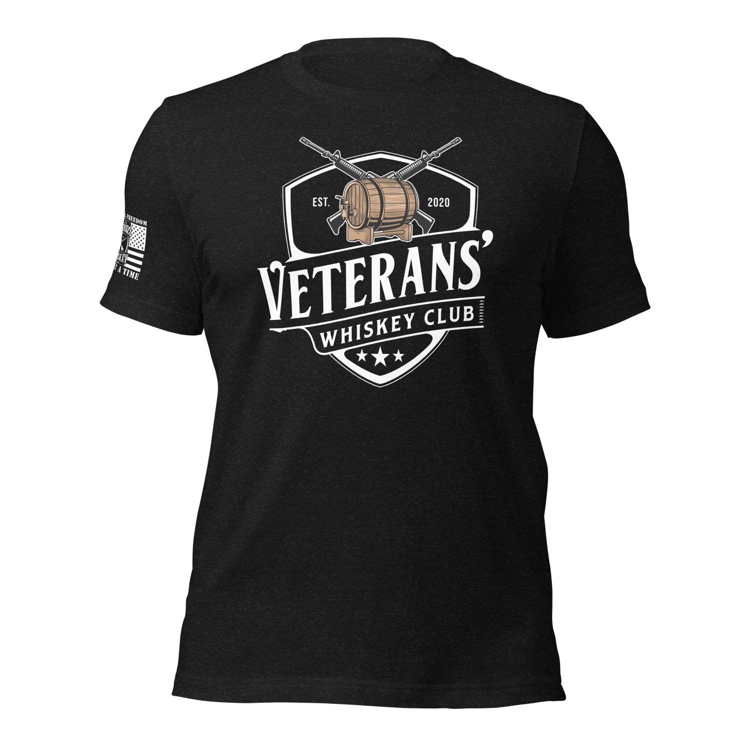 Men’s apparel from Warriors & Whiskey and Veterans’ Whiskey Club