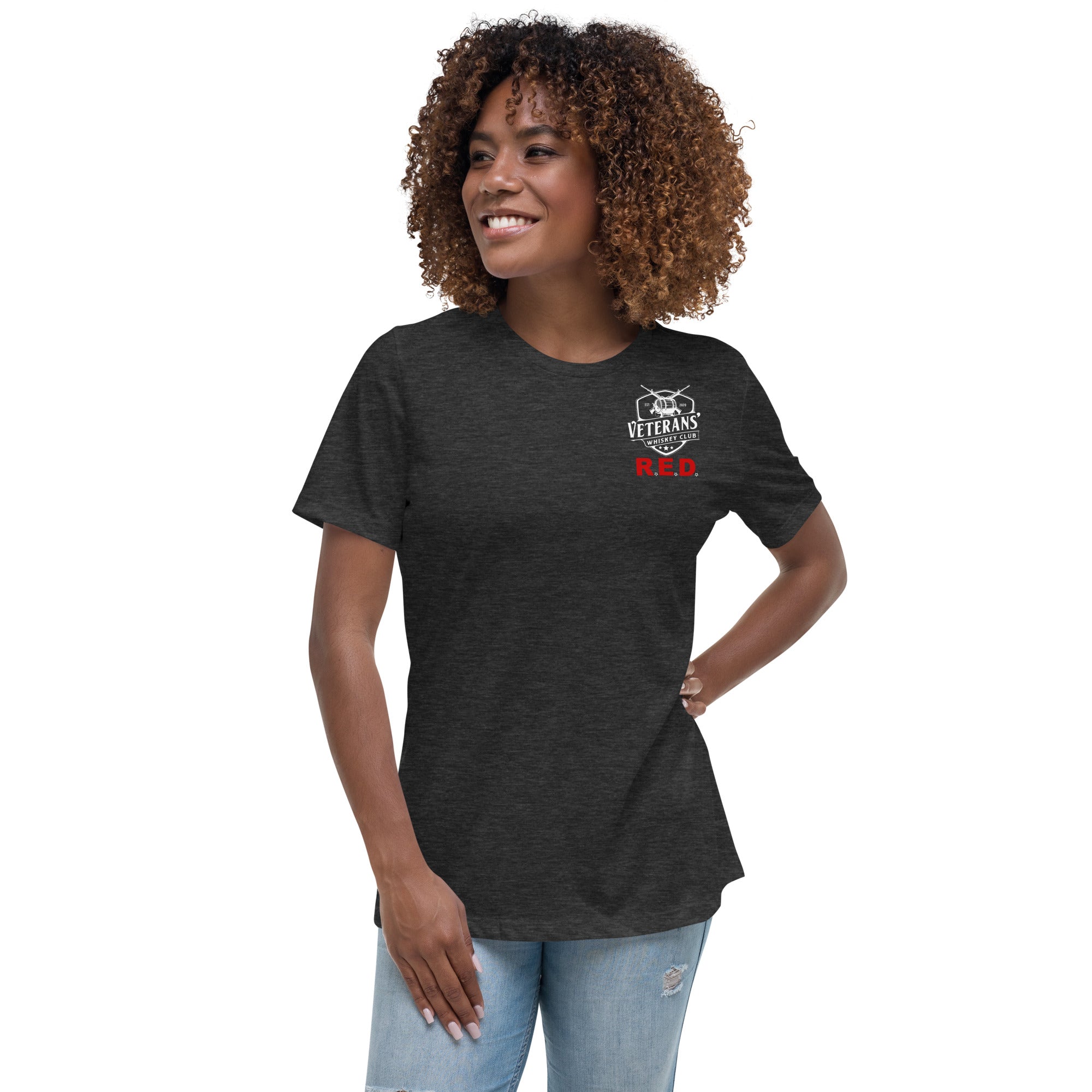 Dark red 2024 t shirt womens