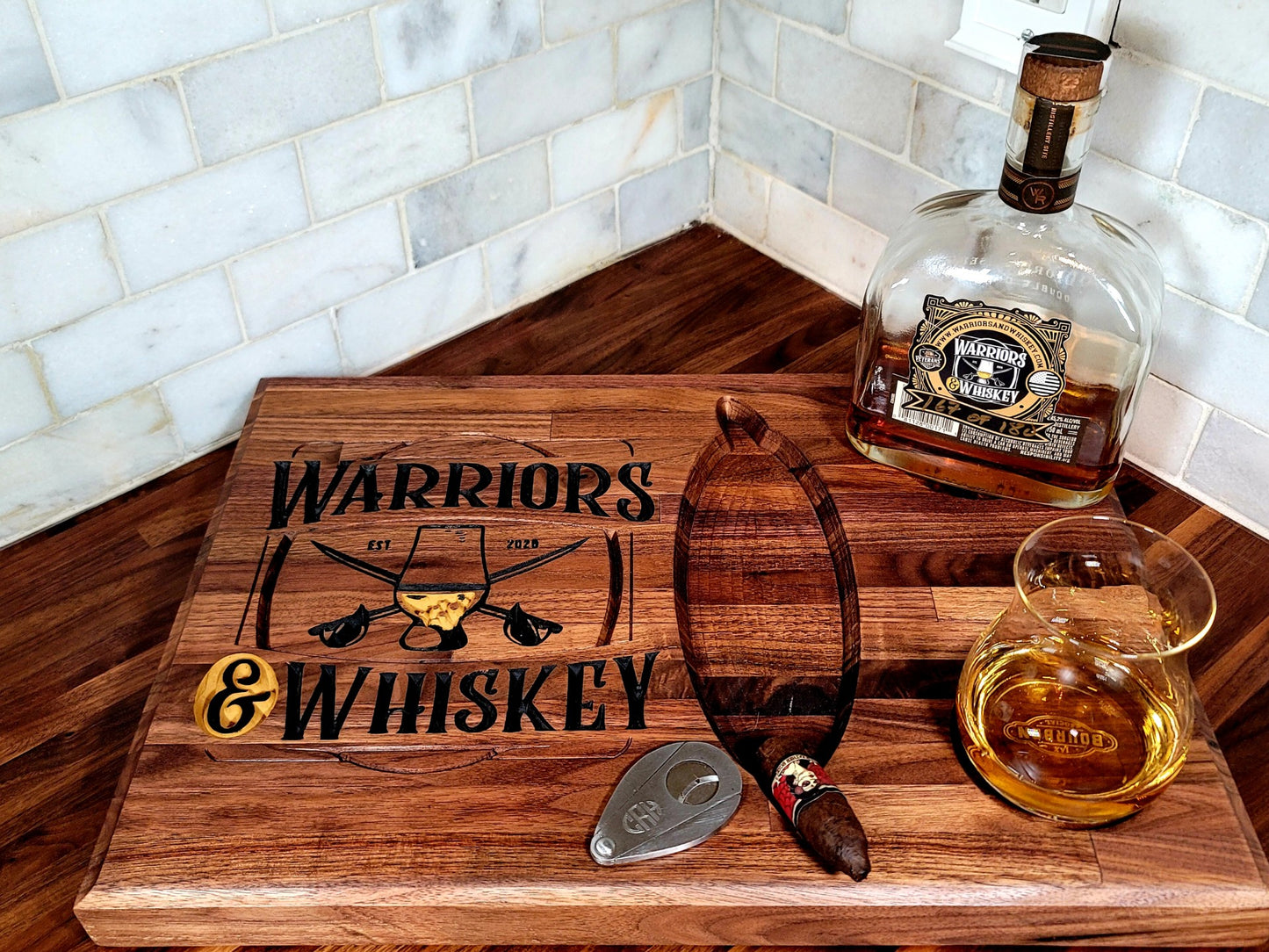 Whiskey & Cigar Board - Free Shipping