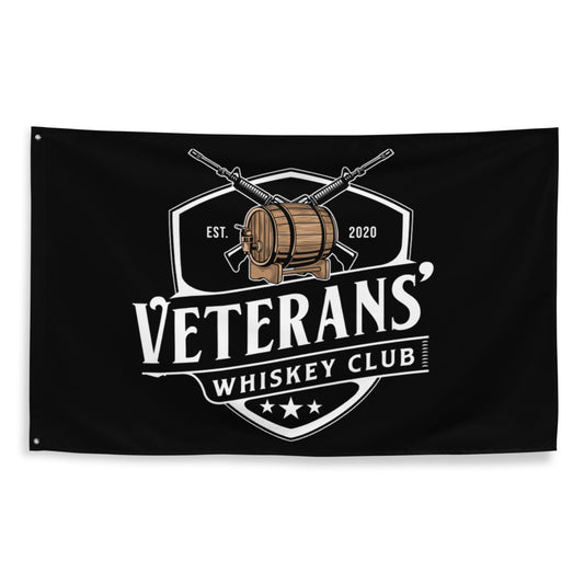 Veterans' Whiskey Club Flag - Black