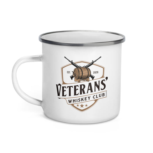 Veteran's Whiskey Club Enamel Mug