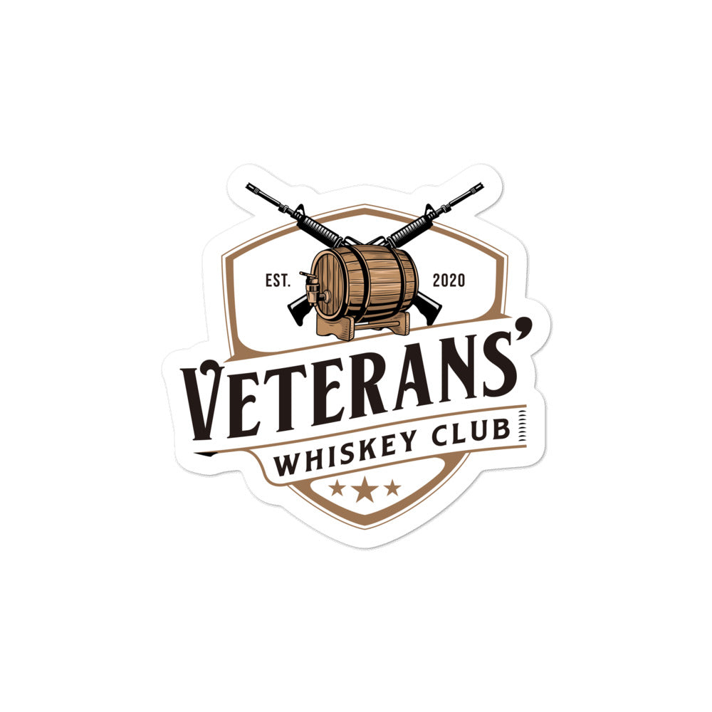 Veterans' Whiskey Club Bubble-free stickers