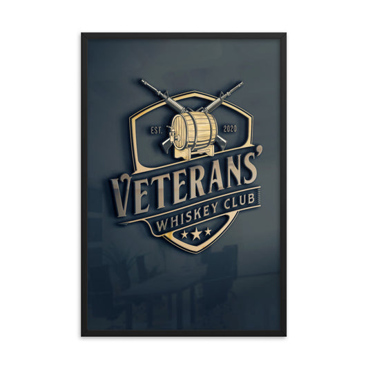 Veterans' Whiskey Club Framed Poster