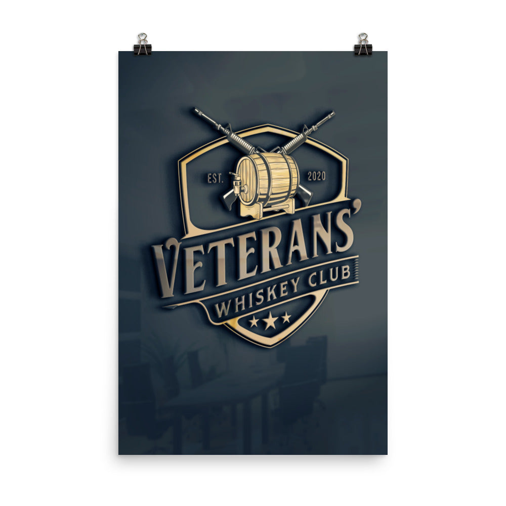 Veterans' Whiskey Club Photo Paper Poster