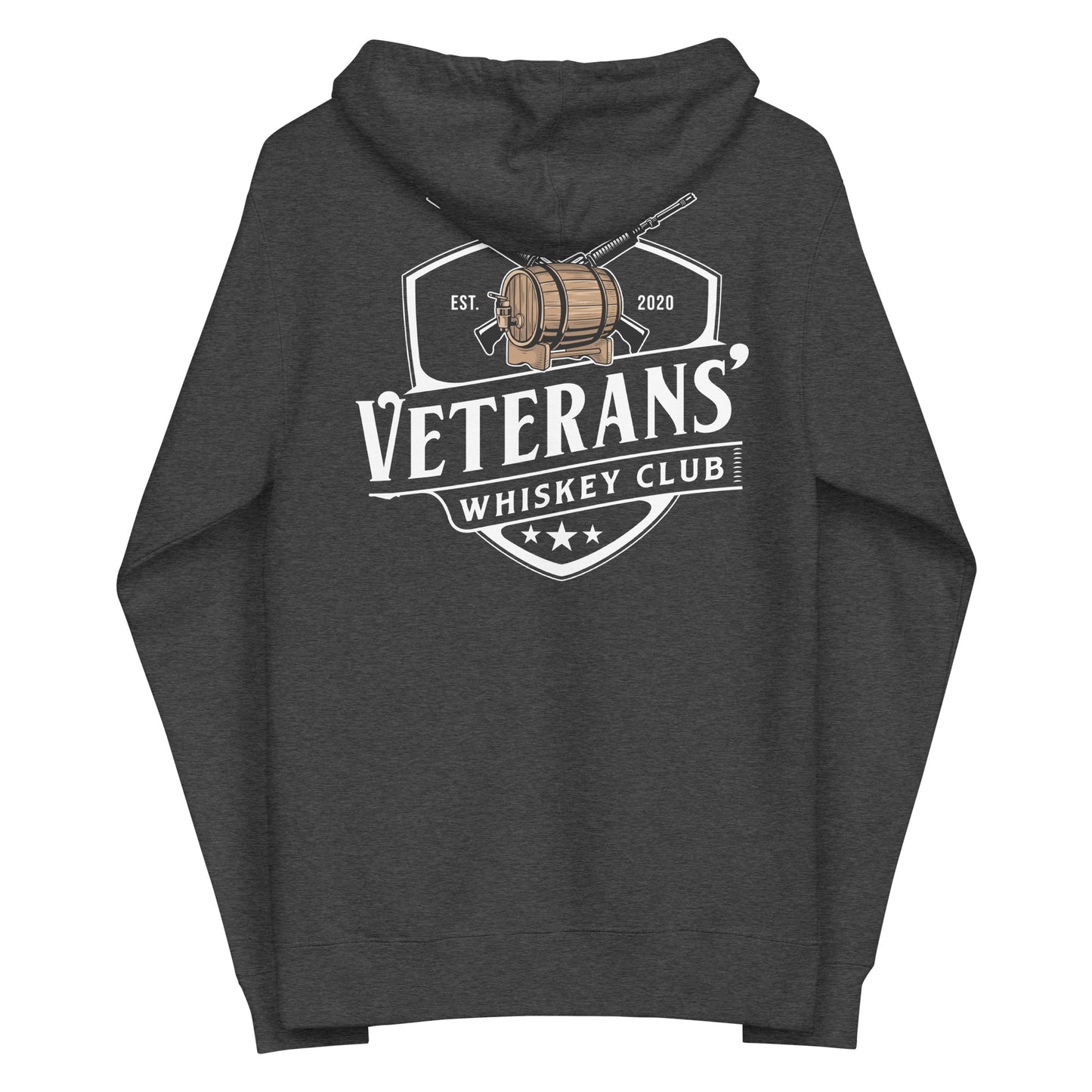 Veterans' Whiskey Club Unisex fleece zip up hoodie