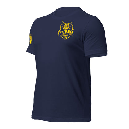 If You Don’t Like Whiskey T-Shirt in Navy Left, front view product mockup
